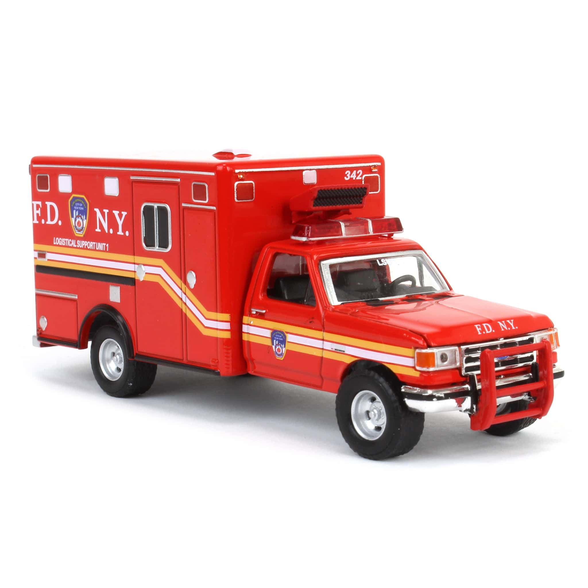 Amazon.com: Greenlight 1/64 1989 F-350 Ambulance FDNY Support Unit